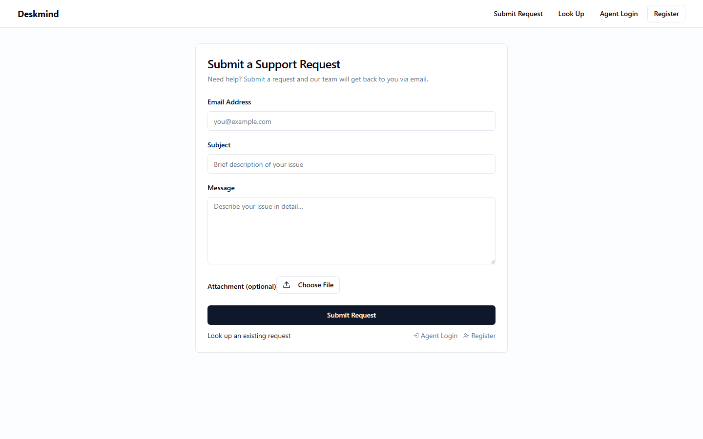 Deskmind screenshot