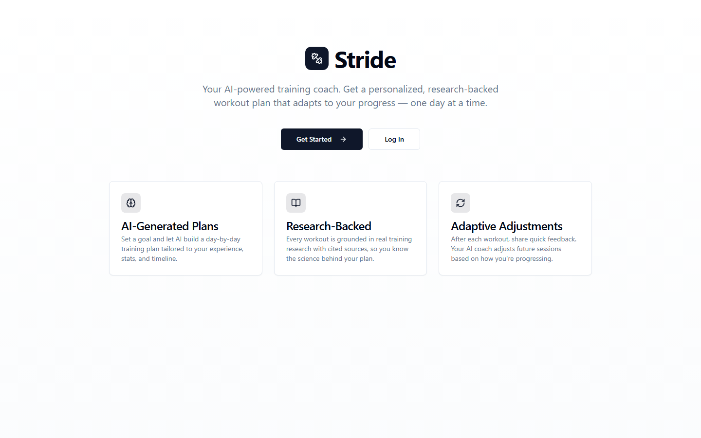 Stride screenshot